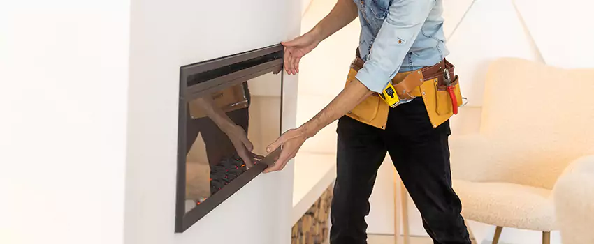 Metal Fireplace Installation in Marquette, Michigan